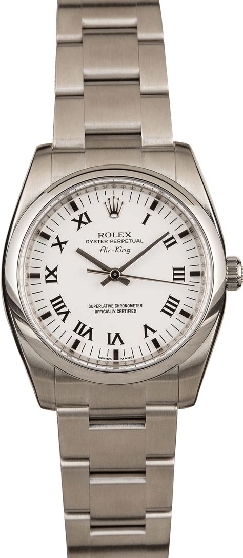 rolex air king stainless steel watch|Rolex Air-King website.